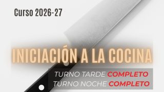Inscripción Iniciación a la cocina